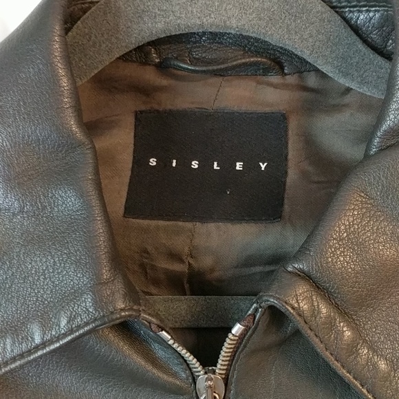 Sisley leather jacket - Picture 3 of 6